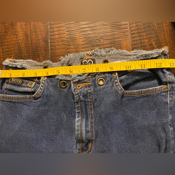 XOXO stretchy jeans w/distressed wait and loops - Picture 5 of 6